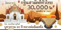 กฐินธรรมชัย 80 ปี หลวงพ่อธัมมชโย วันอาทิตย์ที่ 3 พฤศจิกายน พ.ศ. 2567