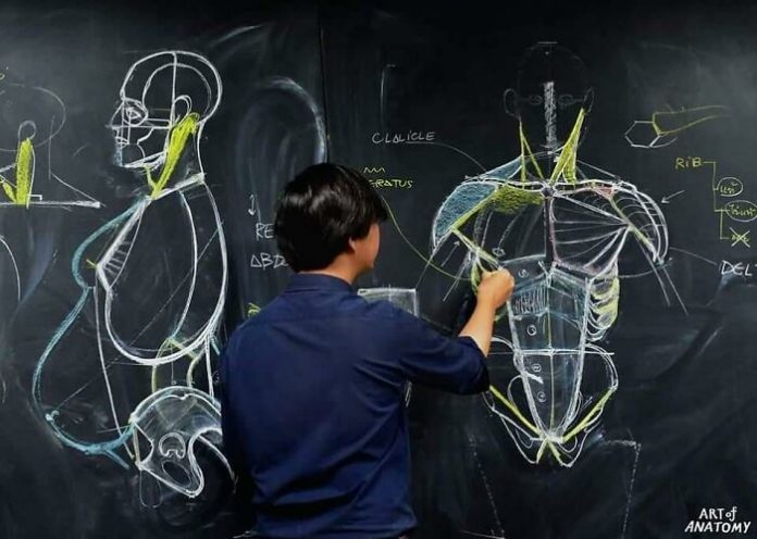 ต่างชาติว้าว เห็นห้องเรียนวาดภาพ “ร่างกายมนุษย์” ของไทย ดังไกลต่างแดน