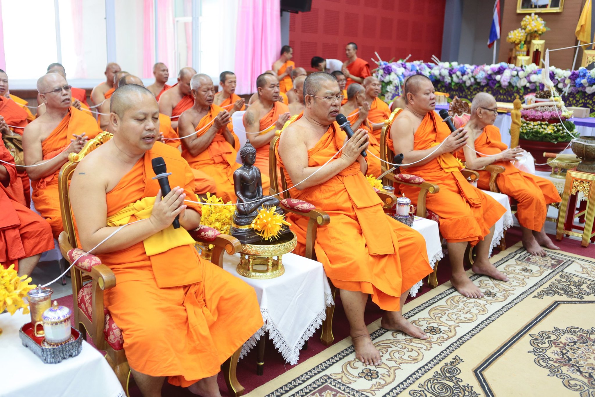 คณะสงฆ์ จ.น่าน จัดพิธีบายศรีทูลขวัญ มุทิตาแด่พระเทพเวที ผู้รักษาการแทนเจ้าคณะภาค 6