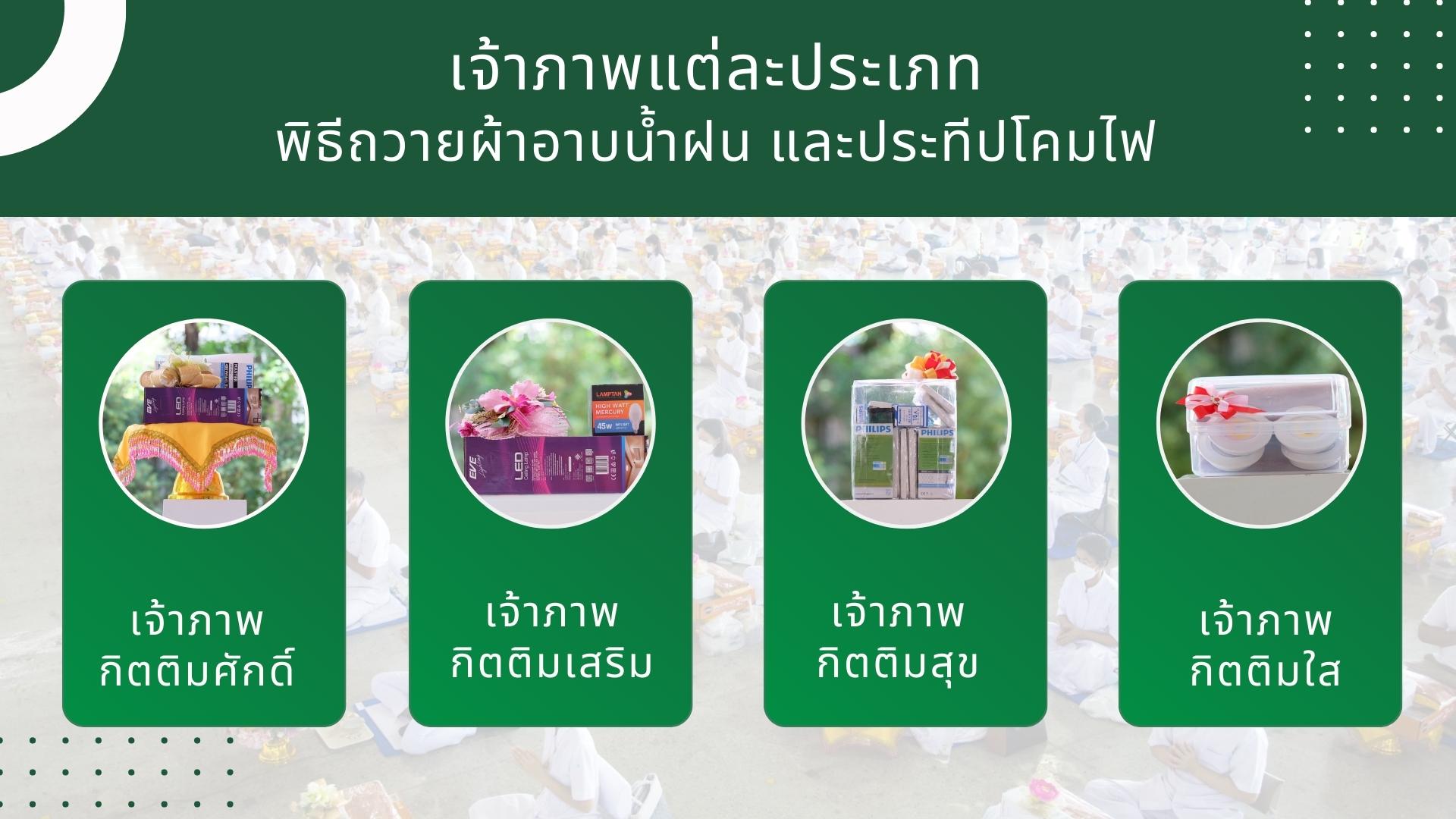 เรียนเชิญร่วมพิธีถวายผ้าอาบน้ำฝนและประทีปโคมไฟ ในวันที่ 1 สิงหาคม พ.ศ. 2566