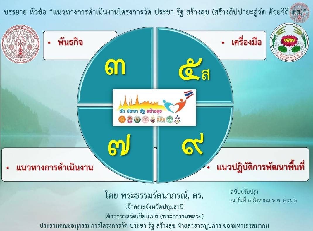 เจ้าคณะภาค 17 ประชุมพระสังฆาธิการในจังหวัดกระบี่ พร้อมสร้างสัปปายะสู่วัด ด้วยวิถี 5ส