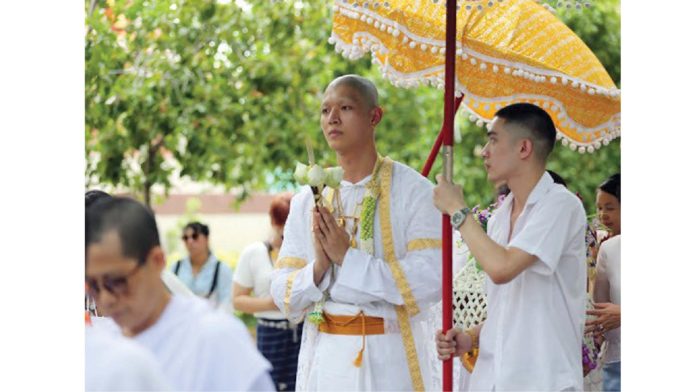 นักแสดงหนุ่ม ‘ก็อต-อิทธิพัทธ์’ บวชแทนคุณพ่อแม่