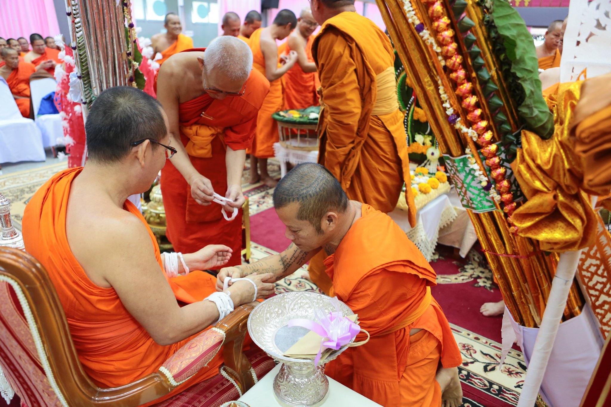 คณะสงฆ์ จ.น่าน จัดพิธีบายศรีทูลขวัญ มุทิตาแด่พระเทพเวที ผู้รักษาการแทนเจ้าคณะภาค 6