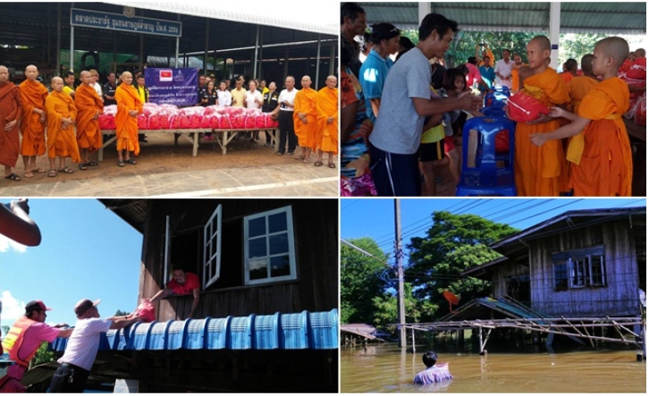 ธรรมกายช่วยผู้ประสบภัย น้ำท่วม'ปากเซ-จำปาสัก'